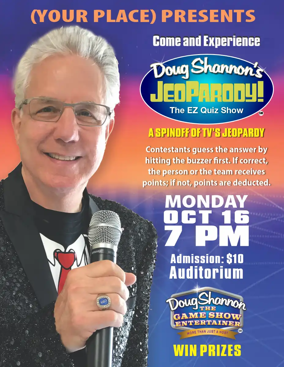 JeoParody! Quiz Show Sample Flyer